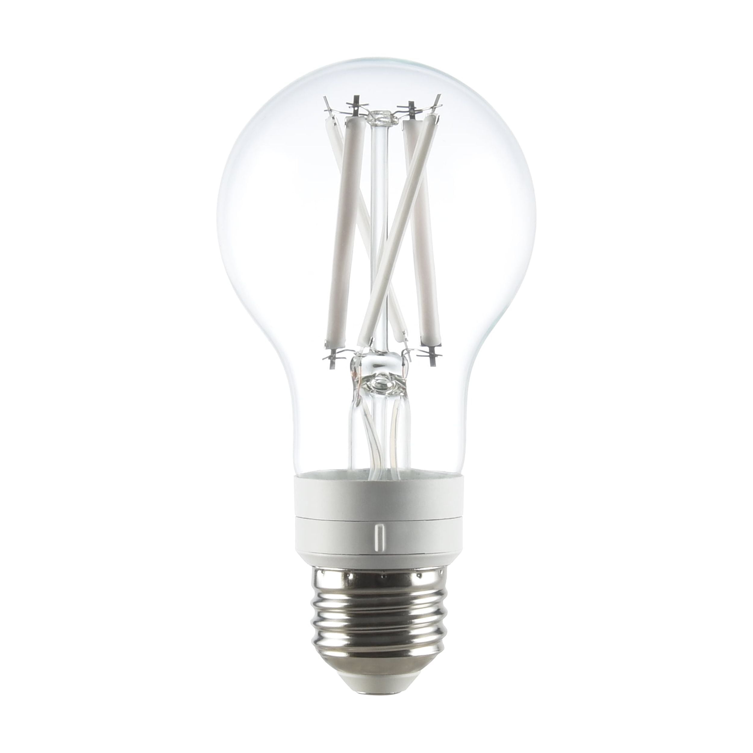 Green Watt 5-CCT White Filament A19 LED Bulbs, 7-Watt (60W Equivalent) E26 Medium Base, Dimmable (4-Pack)
