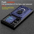 thumbnail image 4 of KEYSION Shockproof Case for Samsung S22 Ultra 5G S21 FE S20+ Plus Card bag Camera Protection Ring Phone Cover for Galaxy Note 20, 4 of 5