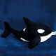 thumbnail image 3 of Peluche De Orca Ballena Suave Pelucheria Xtellar Color Negro, 3 of 4