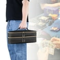 thumbnail image 4 of Trunab Double-Layer Card Game Case Fits Playmats,Playing Card Organizer Up to 988 Unsleeved Cards-Patented Design, 4 of 7