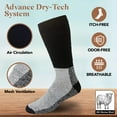 thumbnail image 4 of Thermal Socks Merino Wool Socks For Women and Men - 6 Pairs of Extra-Mens Warm Socks, Winter Socks, Hiking Socks, Boot Socks by Debra Weitzner Assortment 10-13, 4 of 7