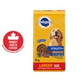 thumbnail image 1 of PEDIGREE VITALITY+ Dry Food For Adult Dogs – Grilled Steak & Vegetable Flavour - Supports Strong Bones and Healthy Teeth – With Calcium 20 kg, 1 of 11