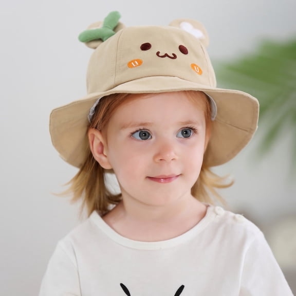 DOPI Stylish Hats Toddler Baby Kids Boys Girls Printing Pattern Bucket Hats Hat Sun Cap
