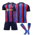 thumbnail image 1 of Barcelona Home Football Jersey, Adult Children's Sports Football Jersey Set, 1 of 2