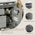 thumbnail image 2 of Euroco Freestanding Bathroom Vanity with Drawers and Cabinet Door Organizer, Modern Sink Cabinet, Easy Assembly, 2 of 6