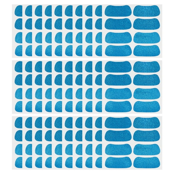 Uxcell 120 Pairs Sports Eye Black Stickers, Under Eye Black Strips Football Face Stickers Breathable Eyeblack Sticker for Baseball Fans on Game Day, Glitters Blue