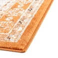 thumbnail image 6 of Rugs.com Charlotte Collection Rug – 5 Ft Square Terracotta Low-Pile Rug Perfect For Living Rooms, Kitchens, Entryways, 6 of 8