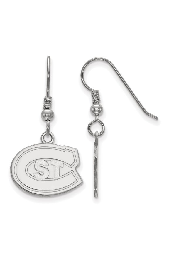 Sterling Silver LogoArt St. Cloud State Small Dangle Earrings Sterling Silver Earrings
