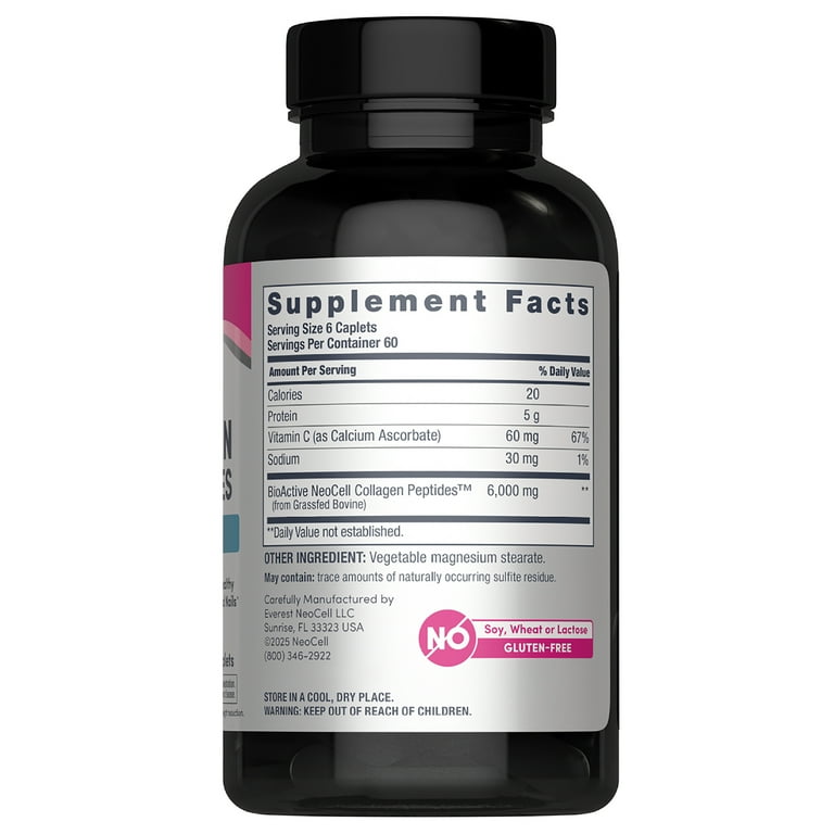 NeoCell Super Collagen Plus Vitamin C, 360 Tablets, Supports Skin