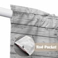 thumbnail image 4 of White Dandelion Swag Valances for Windows 2 Pack, Kitchen Window Curtains 36 Inch Length, Spring Flowers Plants Vintage Gray Wood Privacy Swag Curtains for Living Room/Bathroom 36"x36", 4 of 8