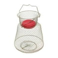 thumbnail image 2 of Cesta de pesca Cesta de pesca Jaula de red, portátil con pescado flotante que mantiene para los centros de pesca de peces accesorios de pesca Diámetro inferior 30cm, 2 of 8
