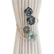thumbnail image 2 of Alzapaños para Cortinas con Rosas Azules | Alzapaños de Lino de 47 Cm | Juego de Hebillas Sin Taladro | Accesorios Florales Decorativos para Sala de Estar, Dormitorio y Decoración Del Hogar, 2 of 6