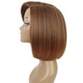 thumbnail image 5 of LUXLUXE Kennedy Straight Layer 12 in Long Full Wig Full Cap Wig, Heat Resistant Fibers, Brown to Copper Highlights, 5 of 8