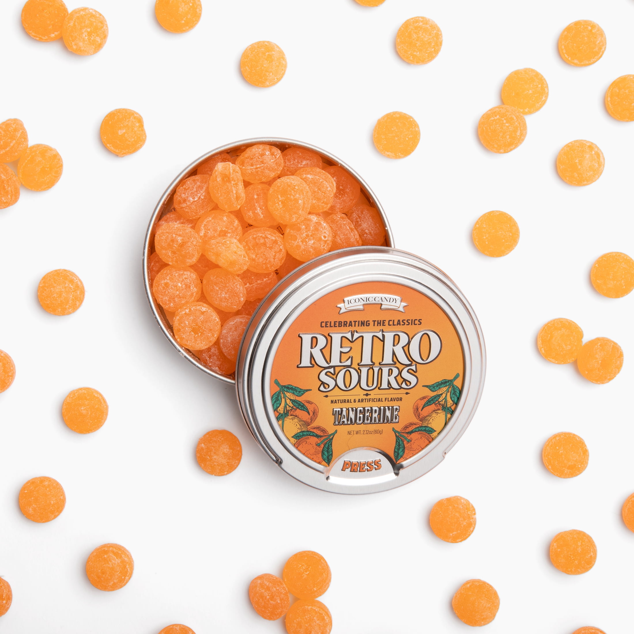 Retro Sours Tangerine 2.12oz Tin