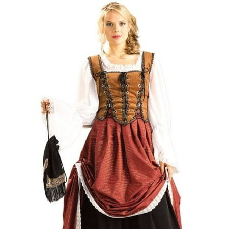 scottish beer bar maid tavern wench halloween costume m womens us medium dress 10