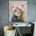 thumbnail image 5 of Epic Graffiti 'Flower Crown Tabby Cat 3' by Furbaby Affiliates, Canvas Wall Art, 26"x30", 5 of 8