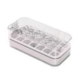 thumbnail image 2 of Dual-Layer Ice Cube Tray with Lid - BPA-Free Food Grade Plastic, One-Press Release & Transparent Design, Leakproof, Stackable & Includes Ice Scoop (Household Refrigerator Essential) White, 2 of 6