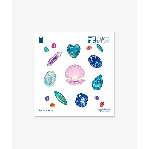 BTS (instant tattoo) BTS Birth Stone Tattoo (Official Merchandise)