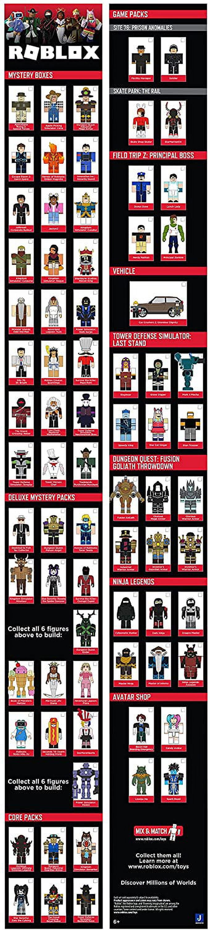  Roblox Action Collection - Series 10 Mystery Figure 6-Pack  [Includes 6 Exclusive Virtual Items] : Everything Else