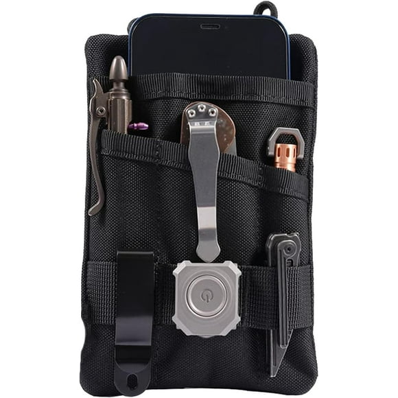 Utility Belt Pouch l Tool Waist Pouch l Work Molle Pouch, Electrician Waist Bag with Shoulder Strap for Outdoor Work, Men Tool Bag, Tool Holder for Hammer, Screws, Nails