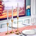 thumbnail image 6 of Vintage Elegant Metal and Aluminum Set of 3 Tabletop Candle Holders, Suitable for Wedding Anniversary, Home and Hotel Decoration, 6 of 8