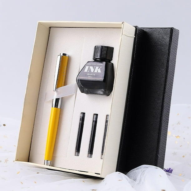 Estuche de regalo con tinta de metal para bolígrafo, regalo de empresa, láser, multifuncional, duradero