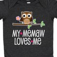 thumbnail image 4 of Inktastic My Memaw Loves Me Grandkids Owl Girls Baby Bodysuit, 4 of 5