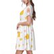 thumbnail image 2 of Disketp Funny Chicken para Vestido de Manga Corta para Mujeres, Vestidos de Verano para Mujeres, Casual y Holgado para la Playa, 2 of 6