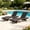 Espresso + Aluminium + Wicker + Contemporary + Farmhouse + Modern, variant on AUU Premium 2-Piece Adjustable Resin Wicker Outdoor Chaise Lounge Set – Espresso Finish, Luxury Patio Sunbathing Loungers for Poolside