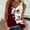 Wine, variant on HOMBOM Black Trendy Tops for Women Tank Tops Sleeveless V-neck Floral Metal Tank Blouse L