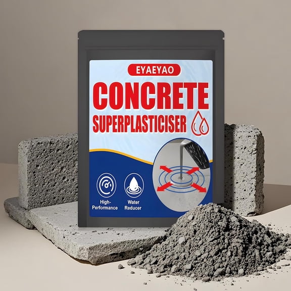 EYAEYAO White Concrete Superplasticizer 5 lb - High-Range Water Reducer Admixture for Superior Strength & Workability