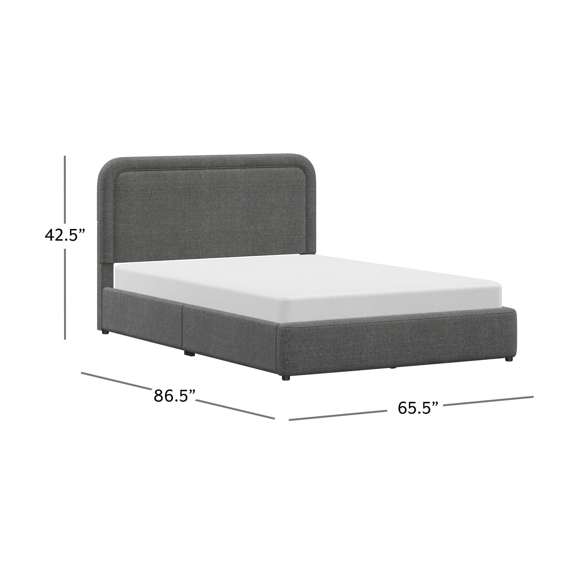 Better Homes & Gardens Juliet Queen Platform Bed, Gray