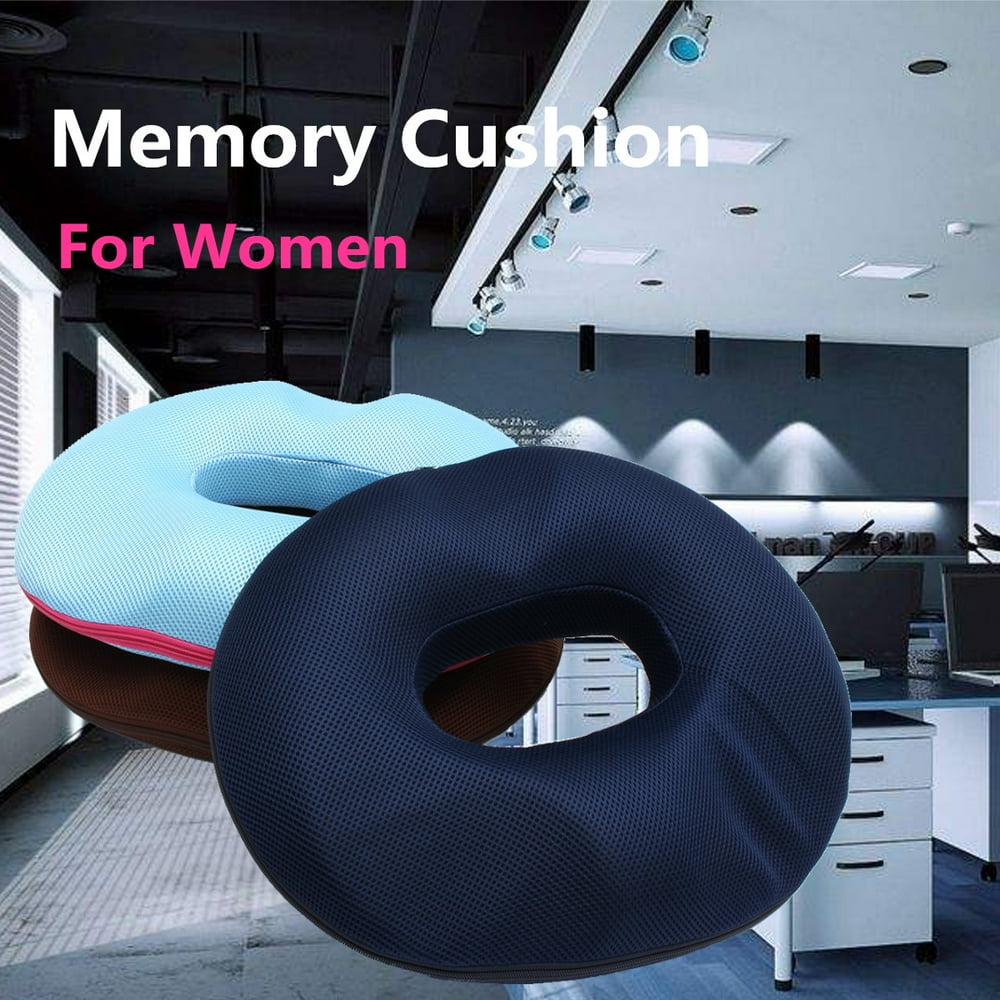 Donut Pillow Hemorrhoid Cushion - Memory Foam Donut Seat Cushion - Tailbone Pain Relief Cushion ...