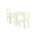 thumbnail image 2 of East West Furniture Dining Room Set Linen White, NDBO3-LWH-LC, 2 of 6