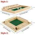 thumbnail image 2 of Shut The Box Dice Board Game Wooden Flaps & Dices Game 4 Players Pub Bar Party Supplies Family Entertainment For Kids & Adults, 2 of 5