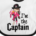 thumbnail image 4 of Inktastic I'm the Captain Pirate Girl Girls Baby Bib, 4 of 4