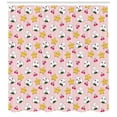 thumbnail image 3 of Ambesonne Anime Shower Curtain, Japan Funny Food Pattern, 69"Wx84"L, Multicolor, 3 of 3