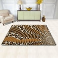 thumbnail image 2 of Dreamtimes Leopard Zebra Pattern Area Rug, 36"x24" Animal Texture Non-Slip Washable Indoor Door Mat, Absorbent Floor Mat for Bedroom Kitchen Entryway Bathroom, 2 of 7