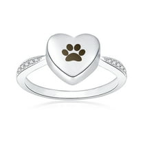Custom Icon Cremation Jewelry, Personalized Ring for Ashes, Pet's Memorial Keepsake, Free Jewelry Box & Filling Tool [Size 8, Icon Engraving, 8-Icon to Choose]