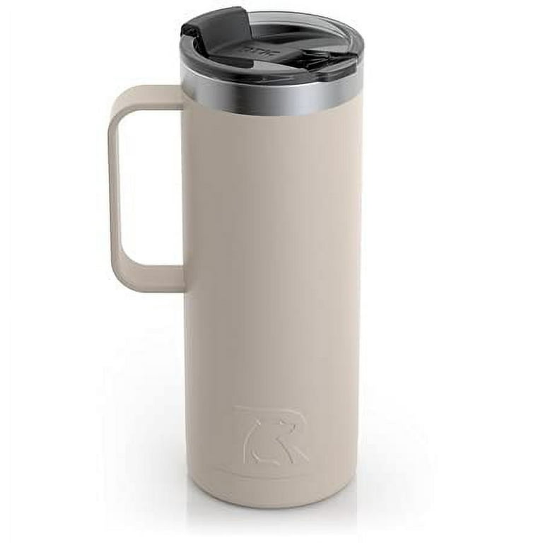 RTIC 20 oz Coffee Travel Mug with Lid and Handle, Stainless Steel  Vacuum-Insulated Mugs, Leak, Spill Proof, Hot Beverage and Cold, Portable  Thermal