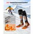 thumbnail image 3 of VEVOR Heated Socks, 5000mAh Battery Powered, Rechargeable Heating Socks with 4 Heating Levels, Electric Heated Sock with APP Control, 3 of 9