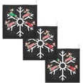 thumbnail image 7 of SKYSONIC Funny Dog Snow Baby Muslin Washcloths Face Towel, Christmas Burp Cloths Cotton Wipes 5 PCS Infant Wash Cloth for Newborn Boys Girls 12"x12", 7 of 7