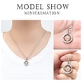 thumbnail image 5 of Crystal Compass Urn Necklace for Ashes of Loved Ones Compass Cremation Pendant Jewelry Keepsake Memorial Gifts Ashes Necklace for Women, 5 of 9