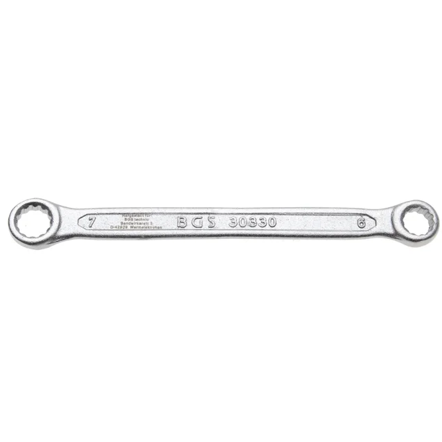Llave de DOBLE ESTRELLA BGS Extra Plano 6 X 7 MM 30330