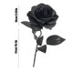 thumbnail image 3 of Flores artificiales góticas CLLC de 20 pulgadas, rosas de seda rojas y negras de tallo largo, ramo de rosas artificiales de Halloween para centro de mesa de boda gótica, decoración floral para fiesta, 3 of 8