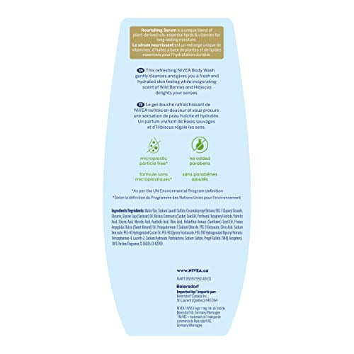 Nivea Wild Berry & Hibiscus Body Wash, 500 mL