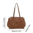 thumbnail image 3 of Otqutp Leather Tote Bag Women Shoulder Bag College Tote Leather Handbag Work Tote Bag Purse for Casual Traveling Hiking(Khaki,One Size), 3 of 4