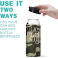 thumbnail image 2 of Old Lives Matter Can Cooler for Mens 50th 60th 70th 80th Birthday Gift,Camo Stainless Steel Can Cooler for 12 oz Slim Cans & Bottles, 2 of 5