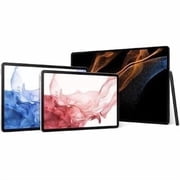 Samsung Galaxy Tab S8+ Tablet, 12.4 WQXGA+, Qualcomm SM8450 Snapdragon 8 Gen 1 Octa-core, 8 GB, 128 GB Storage, 5G, Graphite