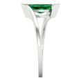 thumbnail image 3 of Solitaire Engagement Ring for Women - 1ct Simulated Emerald in 14K White Gold Promise Ring, 3 of 6